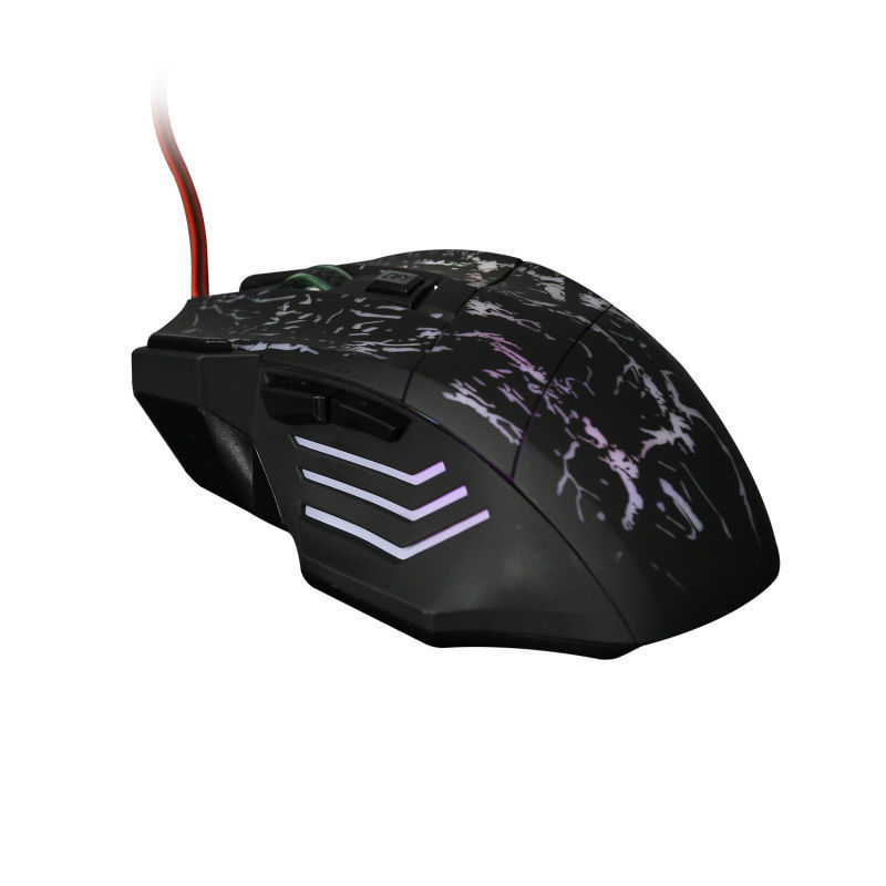 Mouse Gamer USB com Iluminação - Mouse com Fio para Jogos Online, Acessório Essencial para Computador