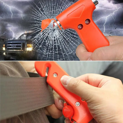 2 in 1 Car Emergency Safety Escape Hammer & Seatbelt Cutter (1 Piece), Car Safety Hammer, Car Safety Hammer, Portable Multifunctional Emergency Escape Tool for Car