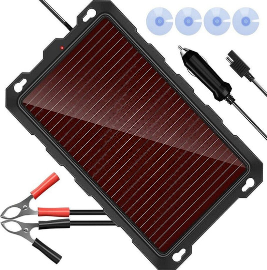 Carregador de Bateria de 12 Volts com Painel Solar para Carro, Atrelado de Reboque, Barco e Uso Marítimo 12V