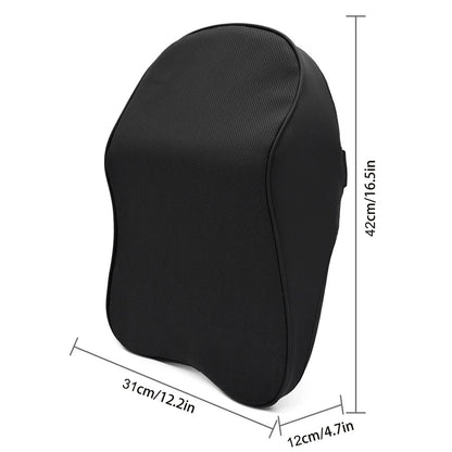 3D Nappa Leather Memory Foam Headrest Car Neck Pillow Support Neck Rest Pillow for Car Pain Relief Travel Neck Support