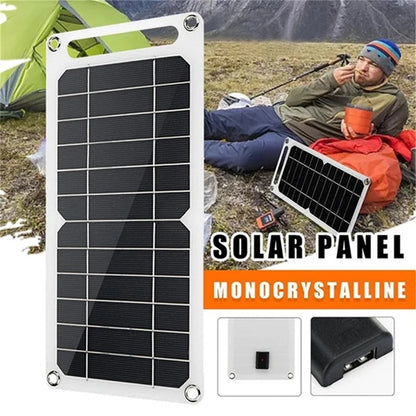 Painel Solar Portátil 5V 10W com Saída USB: Carregador Solar para Telemóveis e Módulo de Bateria para Uso Exterior