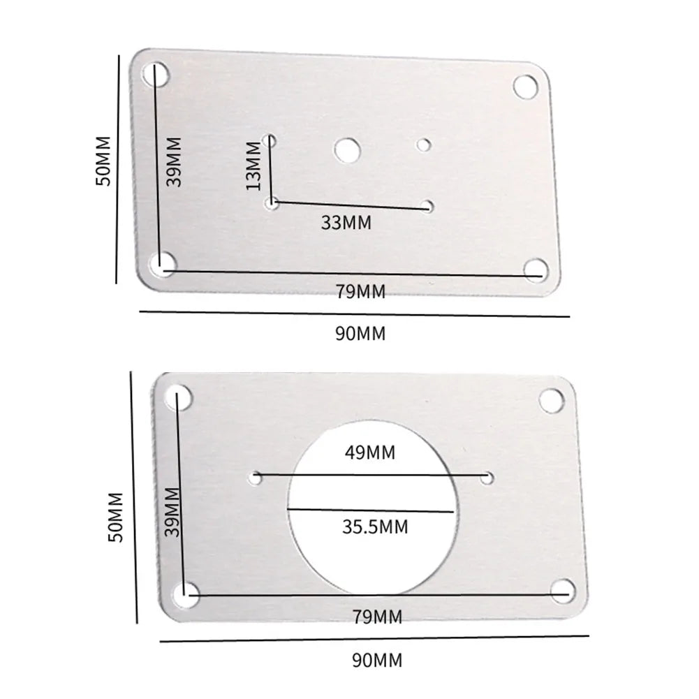 Cabinet Hinge Repair Plate Kit Kitchen Cupboard Door Hinge Mounting Plate with Holes Flat Fixing Brace Brackets Household Tools