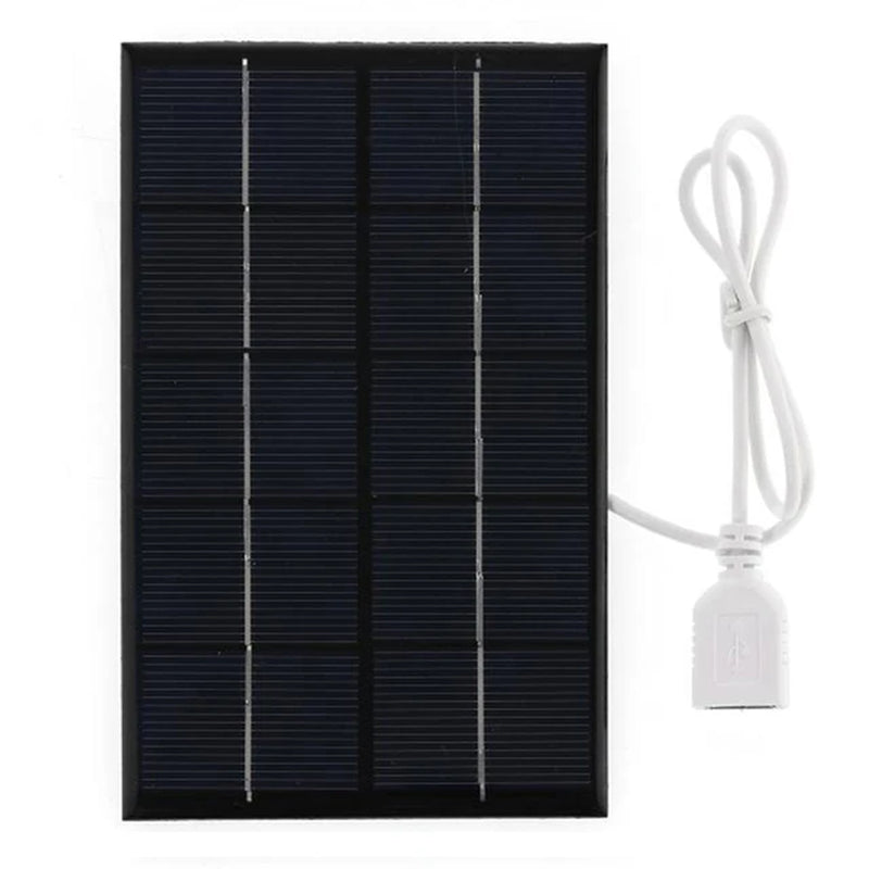 Painel Solar Portátil 5V 10W com Saída USB: Carregador Solar para Telemóveis e Módulo de Bateria para Uso Exterior