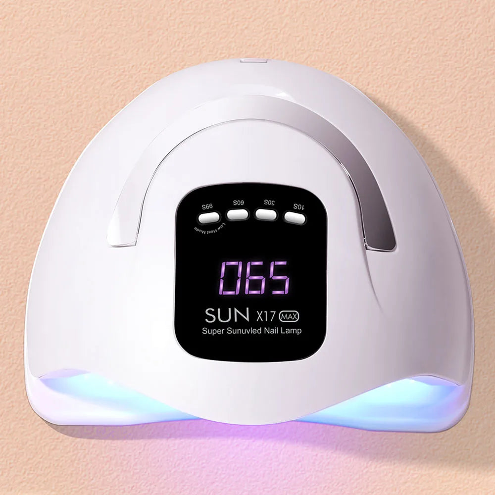 CNHIDS Lâmpada UV LED para Manicure: Secador de Unhas Profissional 180W com 57 LEDs para Secagem Rápida de Esmalte em Gel