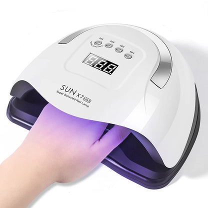 Lâmpada Profissional SUN X7 MAX para Unhas: Luz UV LED de Secagem Rápida para Esmalte em Gel, Máquina de Manicure, Secador de Unhas – Venda Imperdível!