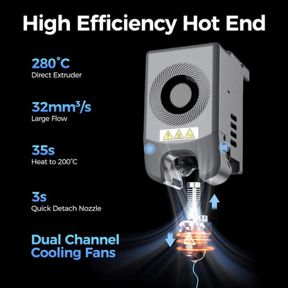 Impressora 3D Flashforge AD5M: Alta Velocidade, Adventurer 5M, Nivelamento Automático Completo, Extrusora Direta de 280°C, Bico Removível em 3 Segundos