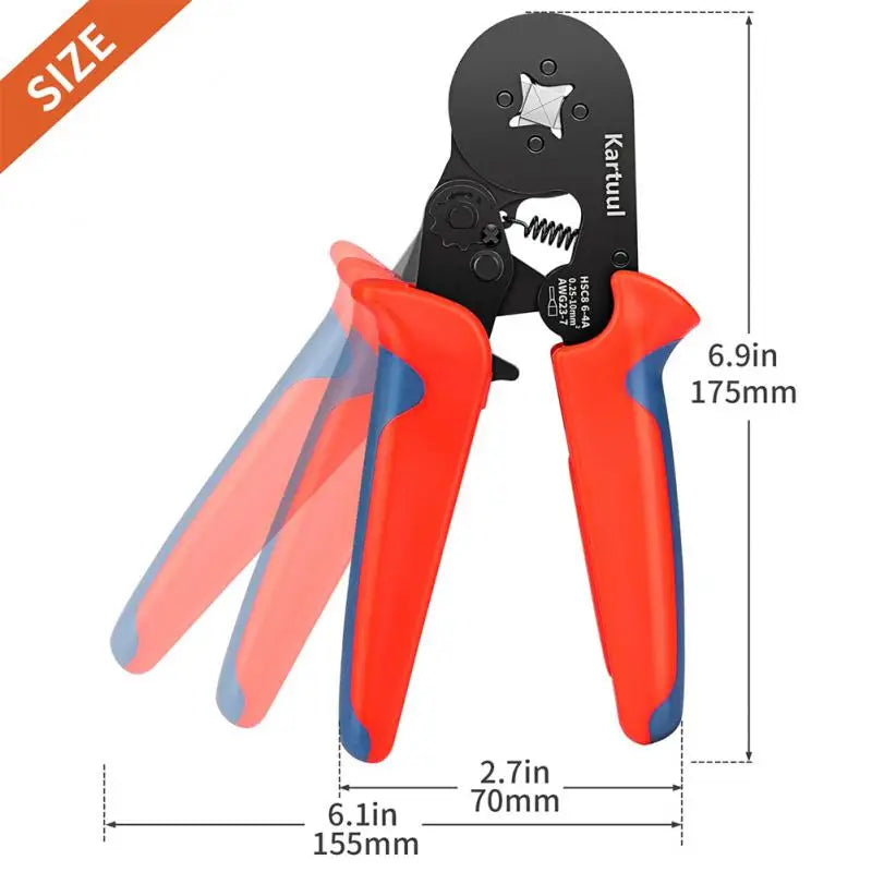 Alicate de Crimpagem para Terminais Tubulares HSC8 16-4 16-6S: Ferramenta de Crimpagem de 16mm² para Fios – Ferramenta Elétrica Doméstica Mini Ferrule