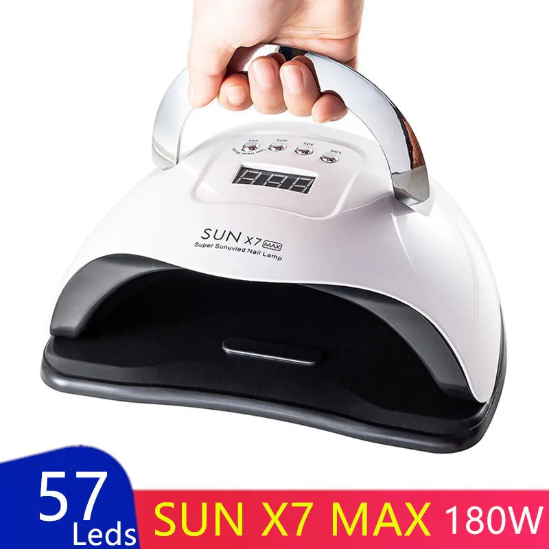 Lâmpada Profissional SUN X7 MAX para Unhas: Luz UV LED de Secagem Rápida para Esmalte em Gel, Máquina de Manicure, Secador de Unhas – Venda Imperdível!