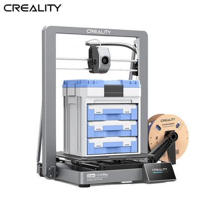 Impressora 3D Creality Ender 3 V3 Plus: Sistema de Movimento Core XZ, Extrusora Ultra Rápida de 600mm/s, Carregamento Automático de Filamento e Nivelamento Automático para Impressões Perfeitas