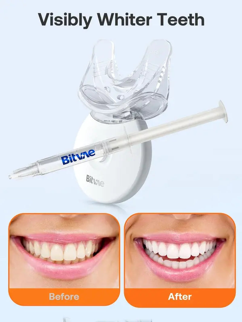 Bitvae L09 Teeth Whitening Kit LED Light W/22%, Teeth Whitening Light with 4 Carbamide Peroxide Teeth Whitening Gel for Sensitive Teeth, Effective, Travel-Friendly, Easy to Use