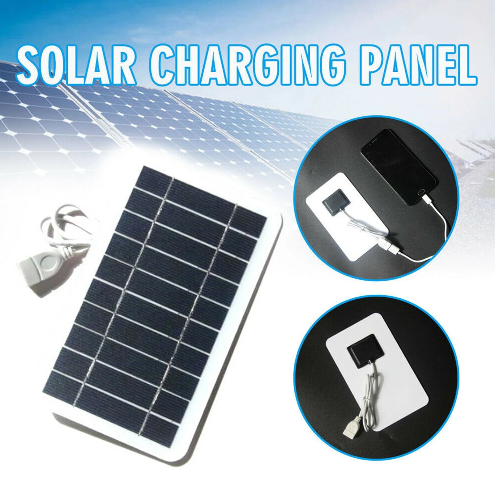 2W 5V Solar Panel Outdoor Usb Portable Mini Solar Charger Panel Climbing Fast Travel Charger Phone Diy Solar Charger