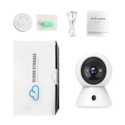 2.4G Wifi Camera, 1 Count Smart Home IP Camera, 1080P HD Wireless Video Monitor with Automatic Tracking, Infrared Night Vision, Two-Way Audio for Home