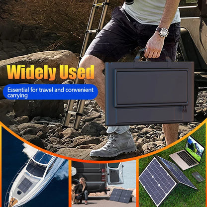 1000W Solar Panel Kit Complete Camping Foldable Solar Power Station Portable Generator Charger 18V for Car Boat Caravan Camp