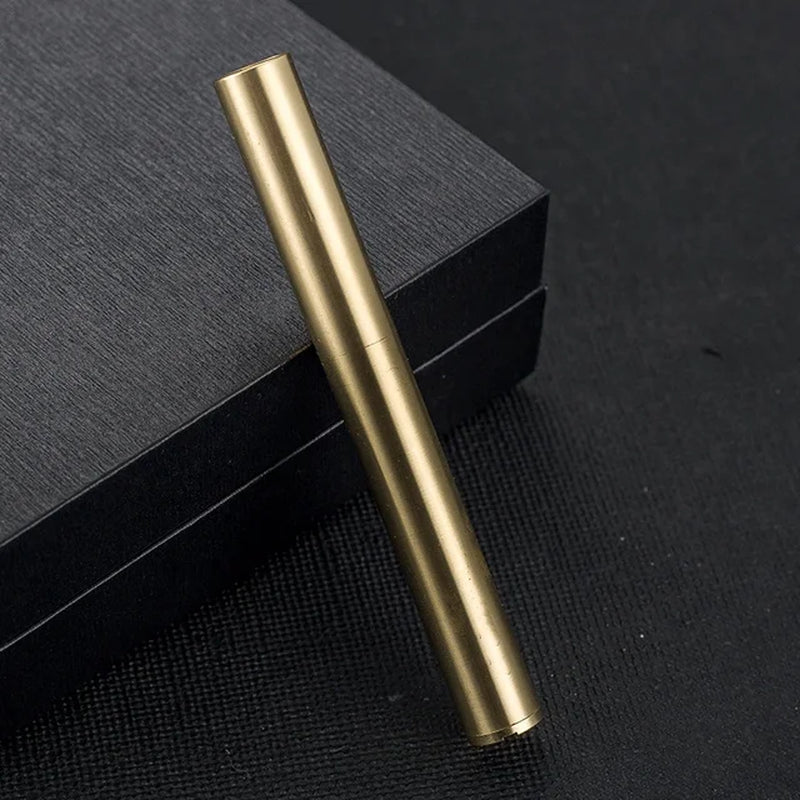 2024 New Brass Kerosene Nunchakus Lighters Windproof Mini Retro Grinding Wheel Ignition Flint Free Fire Men Smoking Toy Gift